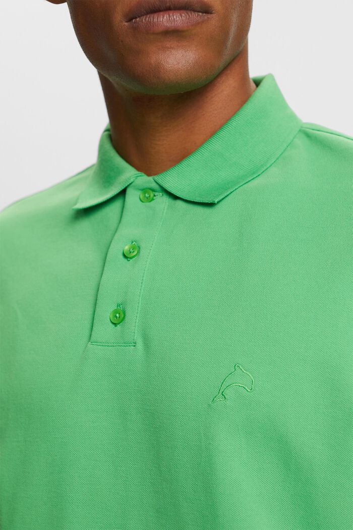 Koszulka polo z piki, GREEN, detail image number 2